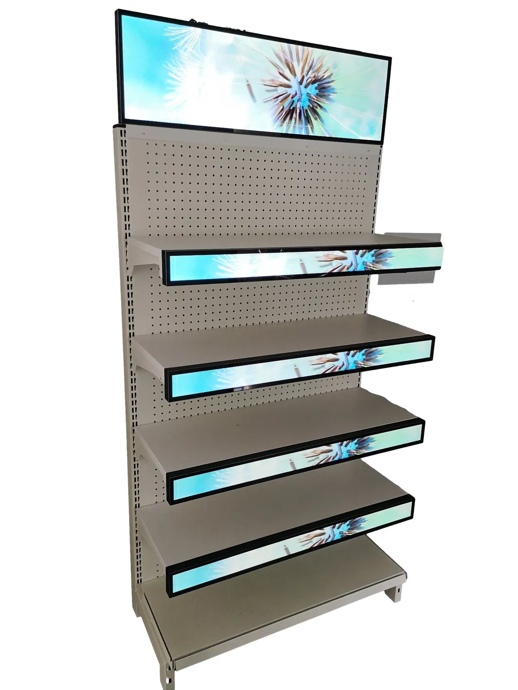 24 Inch Store Cosmetic Retail Wine Gondola LED/LCD Shelf Digital Display