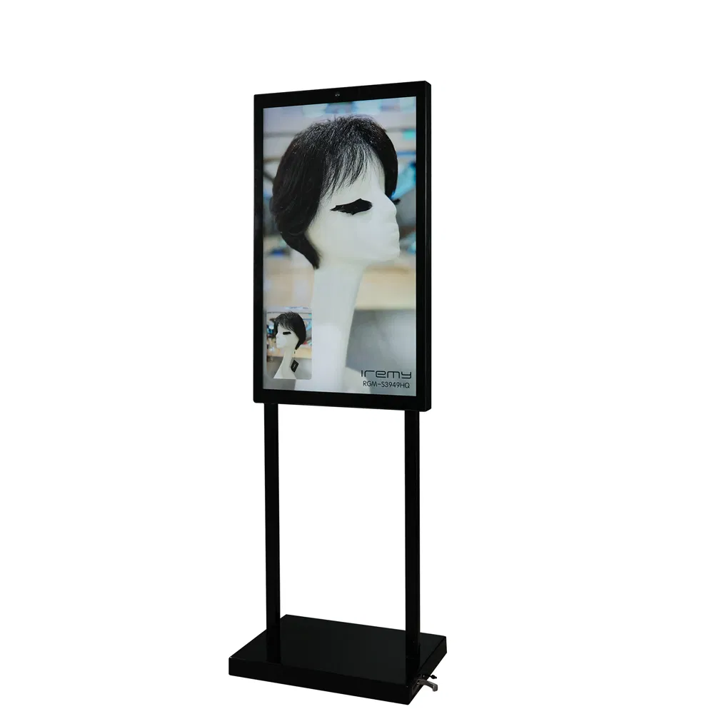 32 Inch Commercial Point-of-purchase Double-sided Kiosk 6 LcdSLD Factory Price New Design 32 Inch Double-Sided Rechargeable Plug-in Lithium-Ion Batterie Portable Android Kiosk