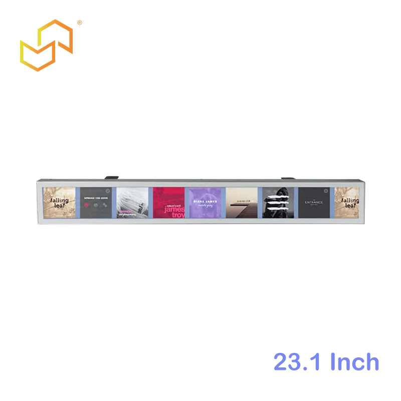 1200mm Commercial Shelf Screen Display – Ultra-Wide Stretched LCD Bar for Retail Integration