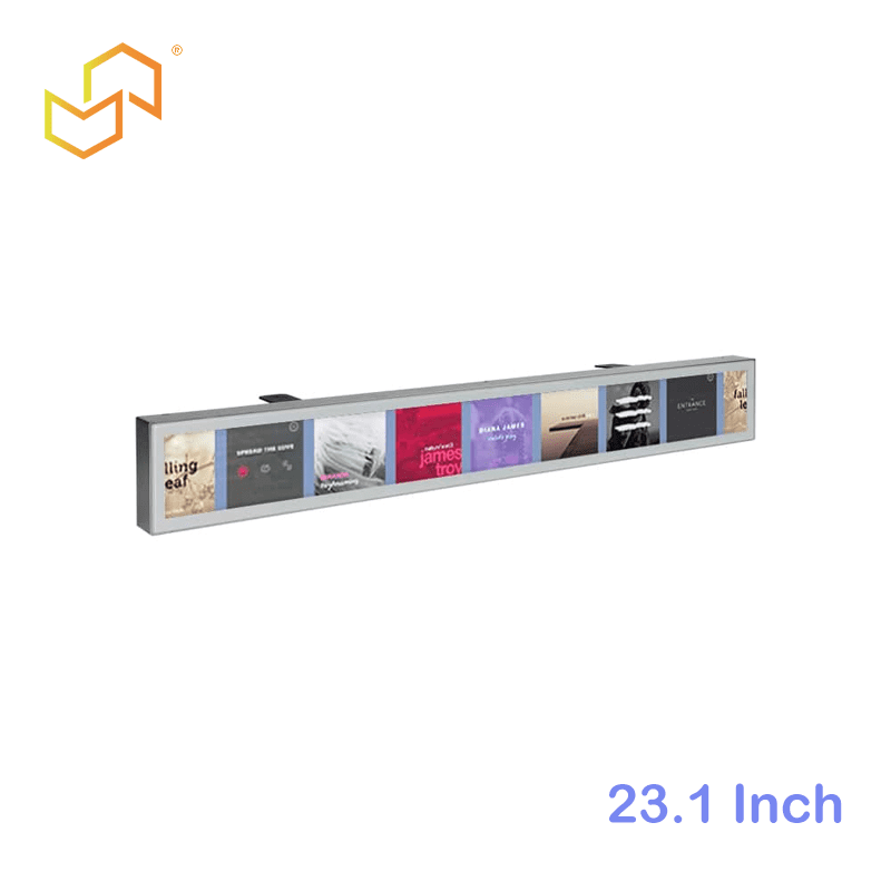 900mm Commercial Shelf Screen Display | Ultra Wide Stretched LCD Bar for Retail
